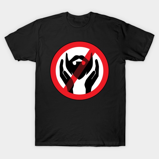 Beardy No Touchy T-Shirt by rillabear